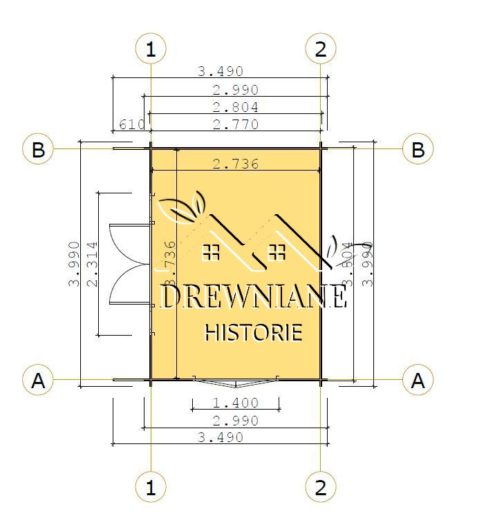 Brighton 12m² (4x3m), 44mm - obrazek 5