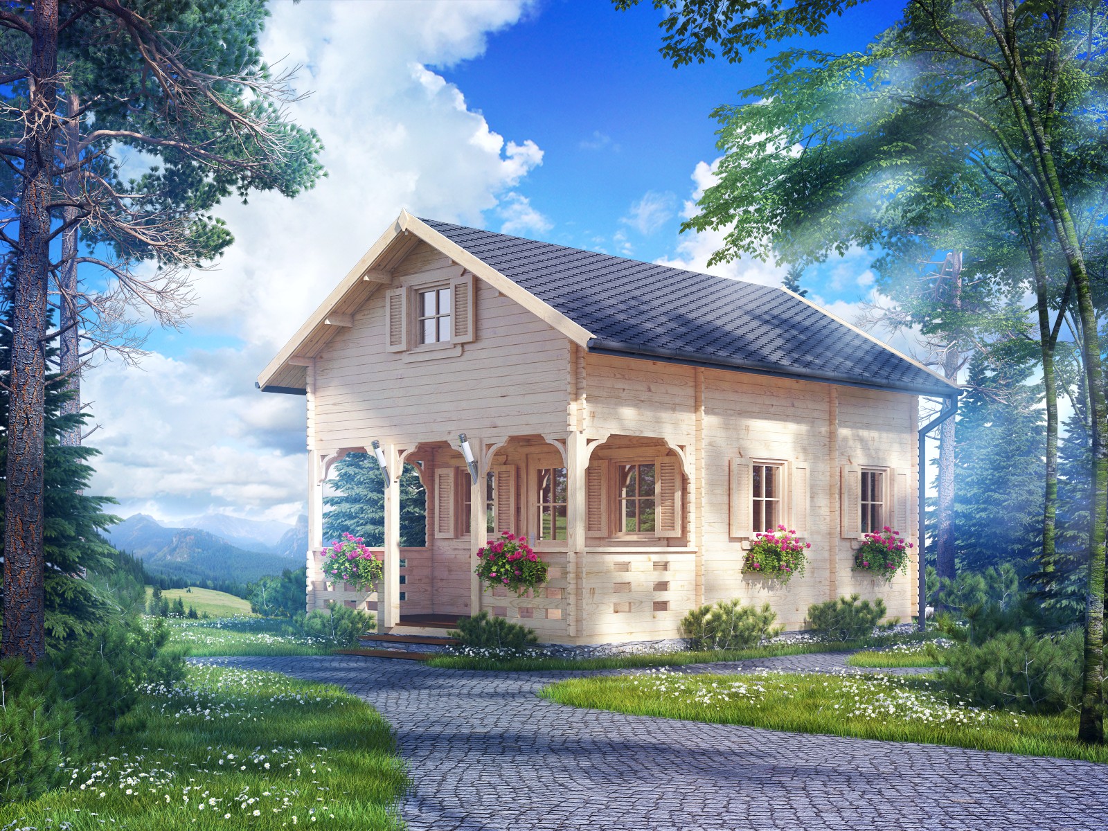 Adam 55m²+10m² taras